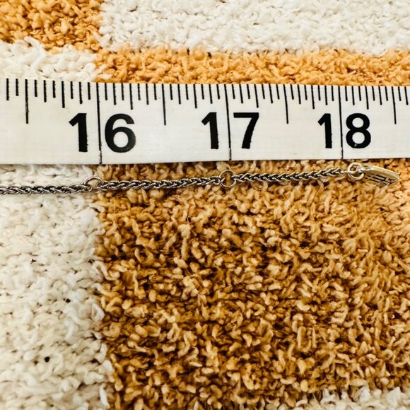 James Avery Double Heart Linked Necklace 925 Silver Adjustable Length 16-17-18 - Picture 7 of 7